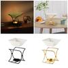 Unique X Shape Ceramic Oil Burners Oil Diffuser Candle Holder for Enhancing Home Ambiances Contemporary Homes Decors
