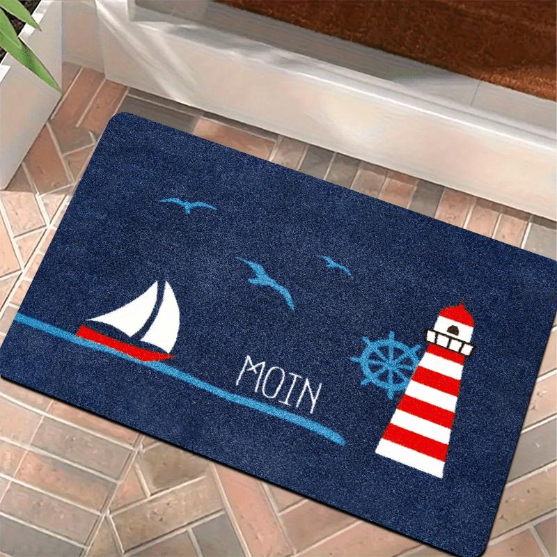 

VIKAMA Dark Navy Carpet Blue Doormat Stain-Resistant Welcome Mat Bathroom Mat Rug For Bedroom Carpet For Live Room Home Decor 40X60CM (1.3X2FT