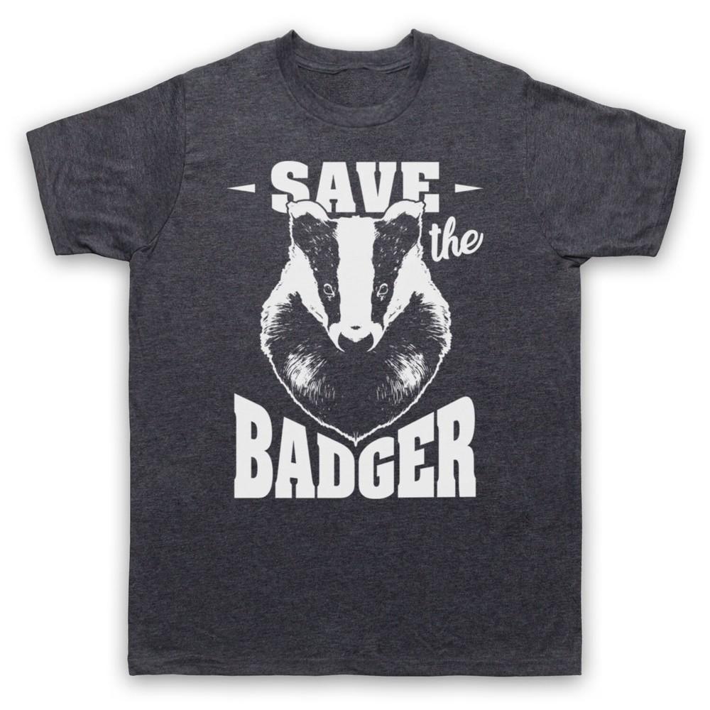 

Save The Badger Protest Slogan Anti Cull Animal Lover Mens And Womens T-Shirt 4XL