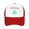 Lebanese Flag of Lebanon Mesh Baseball Caps Unisex Outdoor Sun Hat  Hats Breathable Summer Trucker Caps