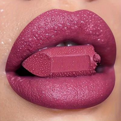 Matte, luxuriöse Lippenstifte, wasserfest, langanhaltender Lipgloss, satte Farben, Lipgloss, hochpigmentiertes Lippen-Makeup, Geschenk für Frauen