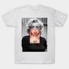 Ανδρικό Μαύρο T-shirt με Εκτύπωση Marilyn Εκτύπωση με Χαρτί Μεταφοράς Χωρίς Κόψιμο Βαμβακερό T-shirt
