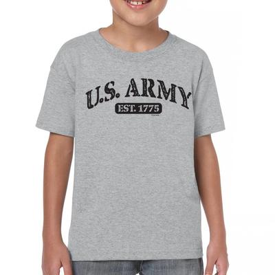 US Army Strong Youth Kids Boys T-Shirt Military Veteran DD 214 Patriotic Licensed Kids