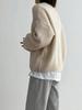 Autumn Winter Lazy Style Versatile Crewneck Thick Solid Knit Sweater Women's European Style Pullover Long Sleeve Sweater Top