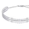 Swarovski fine ring three-layer imitation crystal bracelet women's silver 5230658