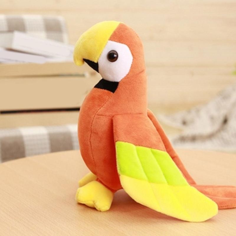 Uccellino Carino Pappagallo Adorabile Peluche Giocattolo Pappagallo Morbido Confortevole Bambola Pappagallo Giocattolo per l'Educazione Precoce Bambini