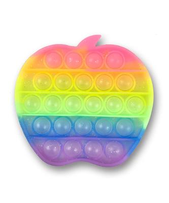 Push Pop Bubble Squishy Toys Fluffy Honey Jumbo Squishy Big Squishy 1 Clear Slow-Rising (Sold Individually) (Girls Apple)