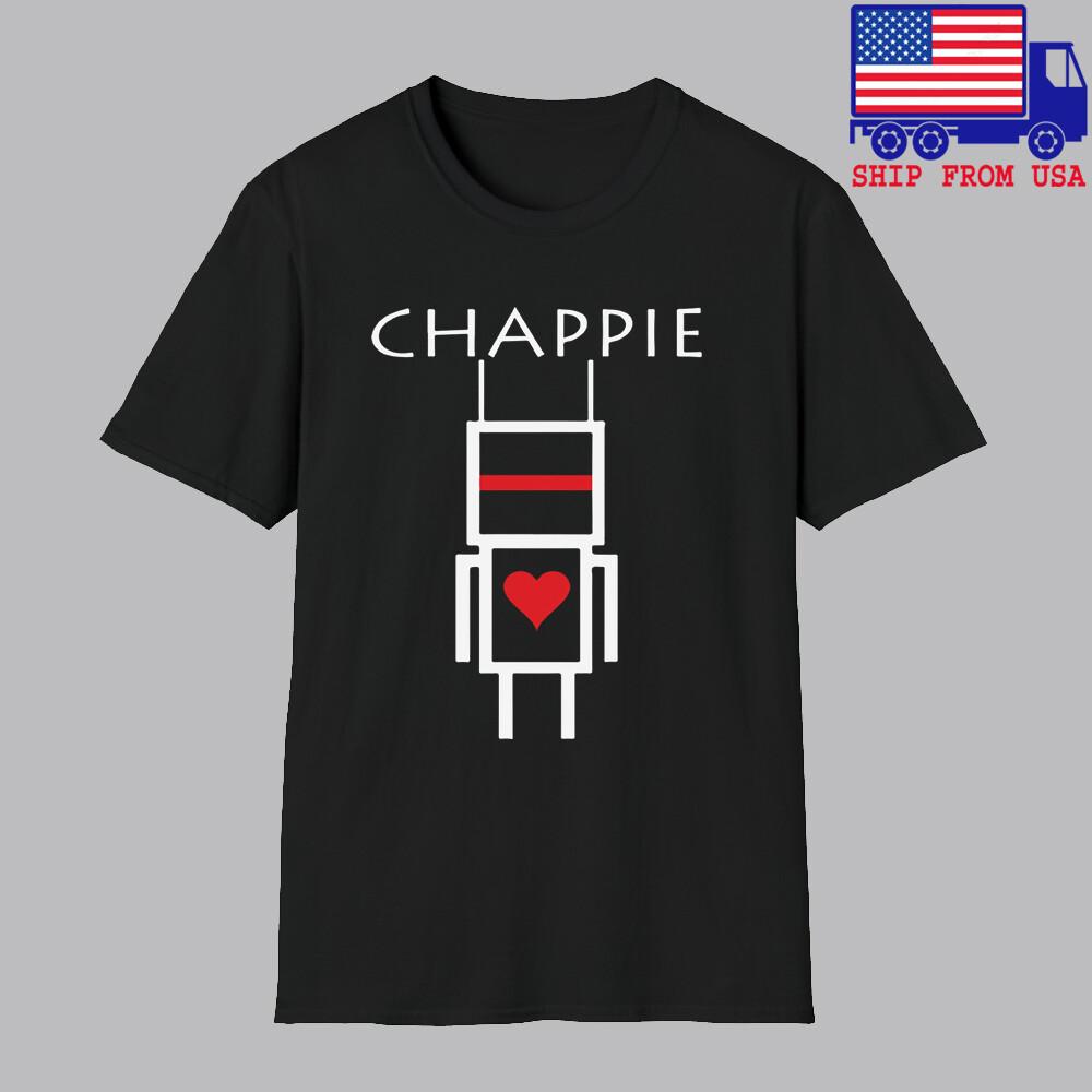 Chappie Movie Die Antwoord Men#039;s Black Size S5XL Unisex T-Shirt XXL
