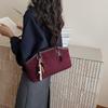 Large capacity retro tote bag women's new fashion commuter shoulder underarm bag casual handbag