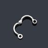 2Pcs Silver Parrot Foot Rings, Bird Leg Rings Metal Bird Foot Ring Outdoor Fly Training Parrot Leg Bands Birds Opening Clip(Inner Diameter 5.5 mm),