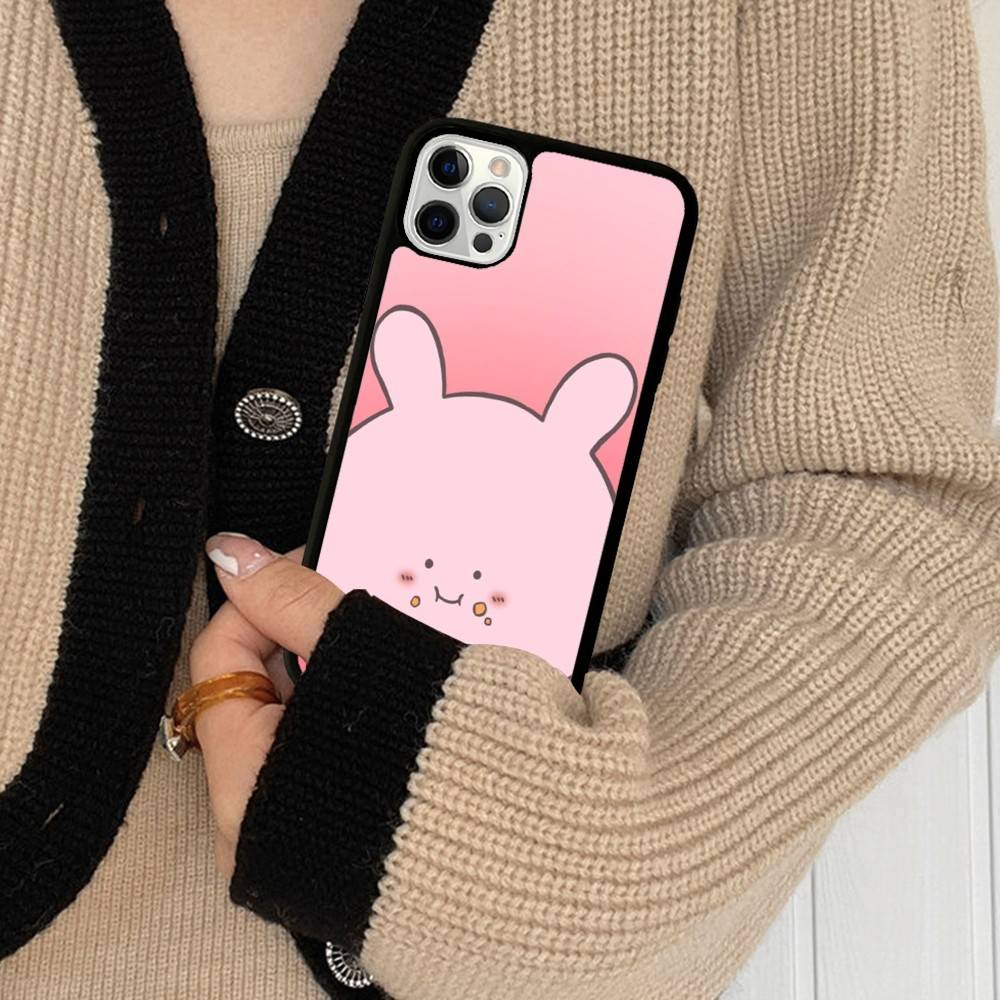 Asamimichaan Asleep Cute Asamimi PC+TPU Protective Phone Case For IPhone 17 16 Pro Max 15 Plus 14 13 12 11 Cover