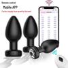 Wireless Remote Control Vibrating Anal Plug for Female & Prostate Stimulation - Adult Toy