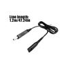 Pack of 2 Quick Charging USB Lines Suitable for Grooming Equipment PVC and Copper Conductors Flexible 1.2M Cord Length