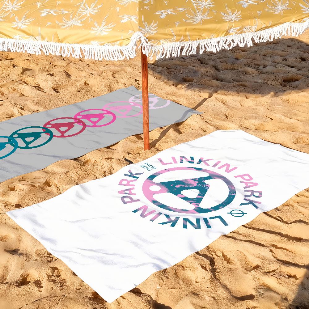 Rock Band -From Zero Towel Quick Dry Soft Yoga Swimming Fitness Mountain Climbing L-Linkin P-Park-Large Beach Towels