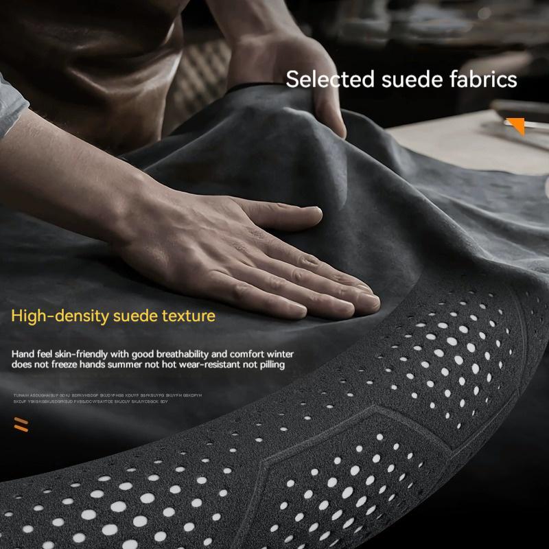 For Tank 300 400 500 300Hi4-T 500Hi4-T Car Suede Carbon Fiber Leather Breathable And Anti-Slip Steering Wheel Cover Accessories