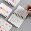 2Pcs Cartoon Coil Notebook Mini A7 Portable Spiral Memo Pad for Students Cute Flower Notebook for Journaling School Travel