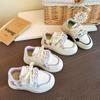 Kids' Breathable Non-Slip Skate Shoes - Soft Sole, Versatile Spring/Autumn Style, Casual White Sneakers for Little Princesses