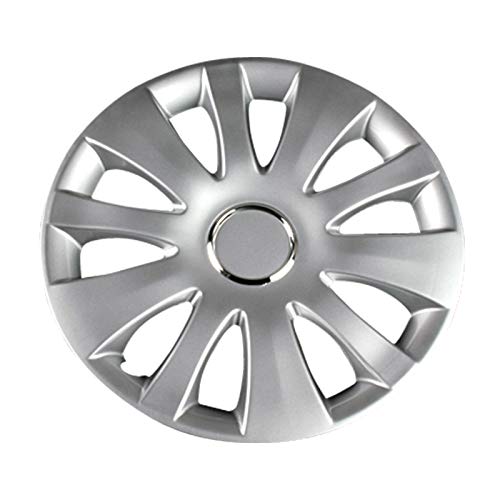 GET-PRO 15-inch Wheel Covers, Set of 4 (Silver) for Toyota Platz, L066B15-017