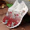 2025 printemps et été nouvelles grandes tailles maille respirante décontractées chaussures simples pour femmes taille 43 chaussures paresseuses bout rond semelle plate dessin animé chaussures pour femmes
