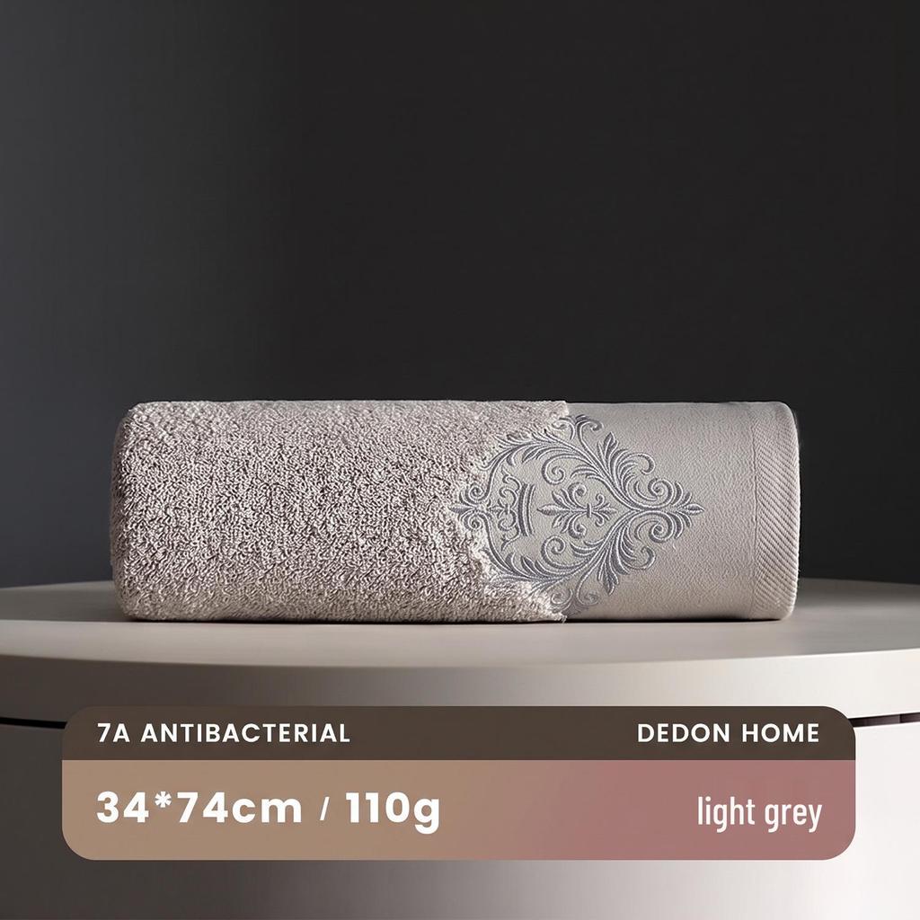Toalla 7a de Algodón Puro Antibacteriano: Clase A, Engrosada, Muy Absorbente, No Suelta Pelusa, Adecuada para Lavar la Cara y Bañarse, Unisex.