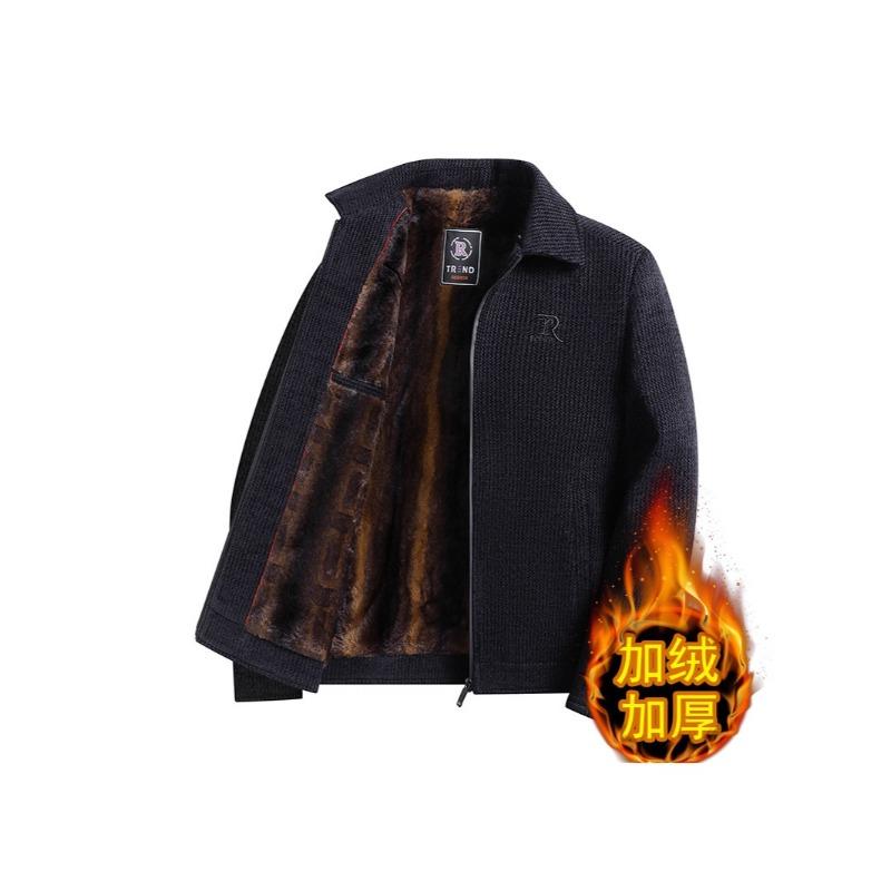 

Men s Dad Winter Fleece Thickened Jacket Padded Jacket Grandpa Middle Elder Chenier Padded Jacket Loose Jacket 175 (weight 95-57.5 kg)