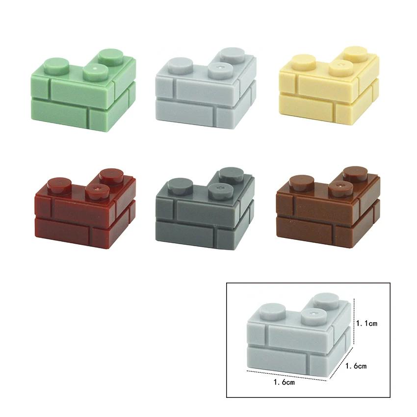 50pcs DIY Building Blocks Wall Figures Bricks 1+2 Dots Educational Creative Toys for Children Size Compatible With Classic Parts