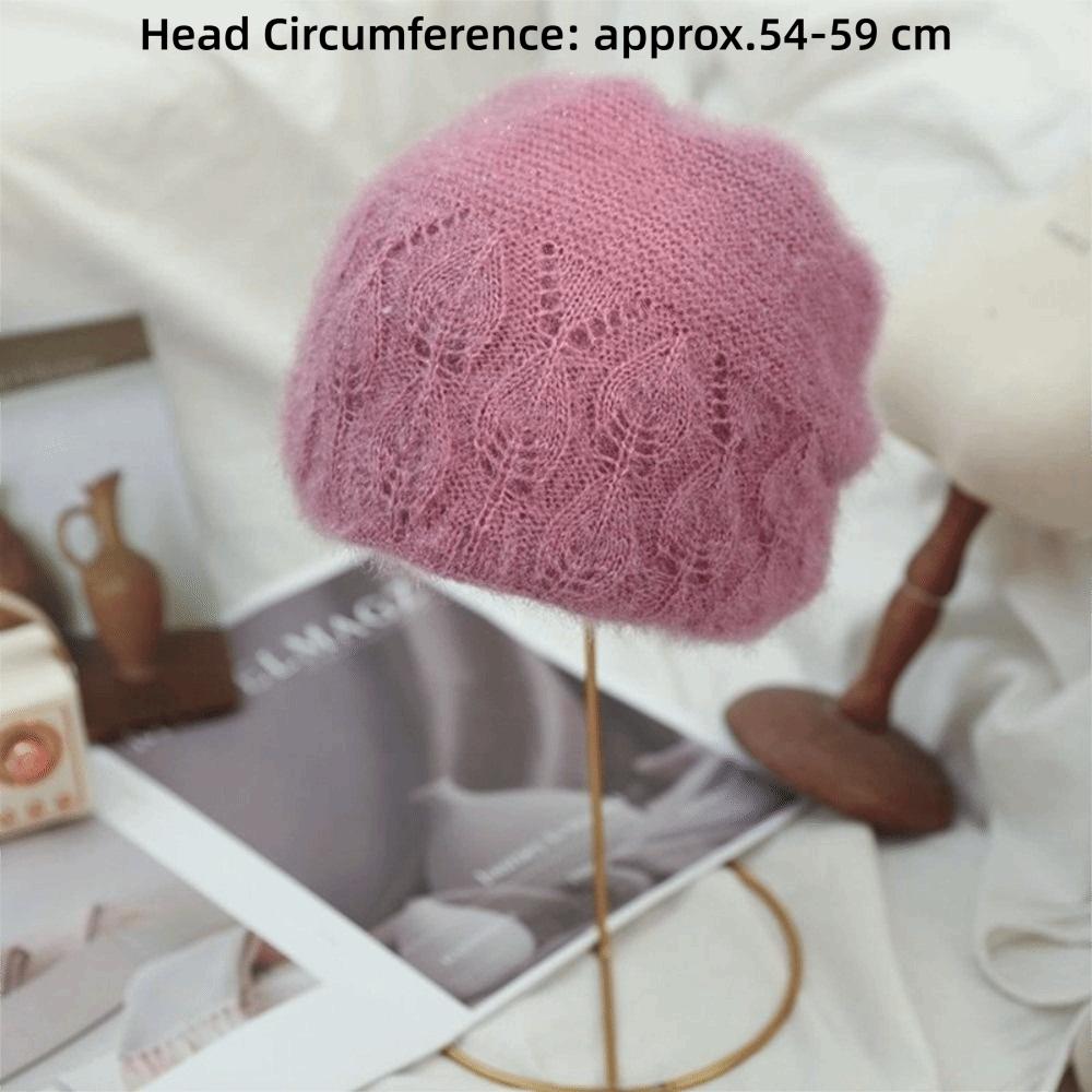 Windproof Knitted Hat Elastic Slouchy Ear Protection Cap Fashion Beanie Hat Winter