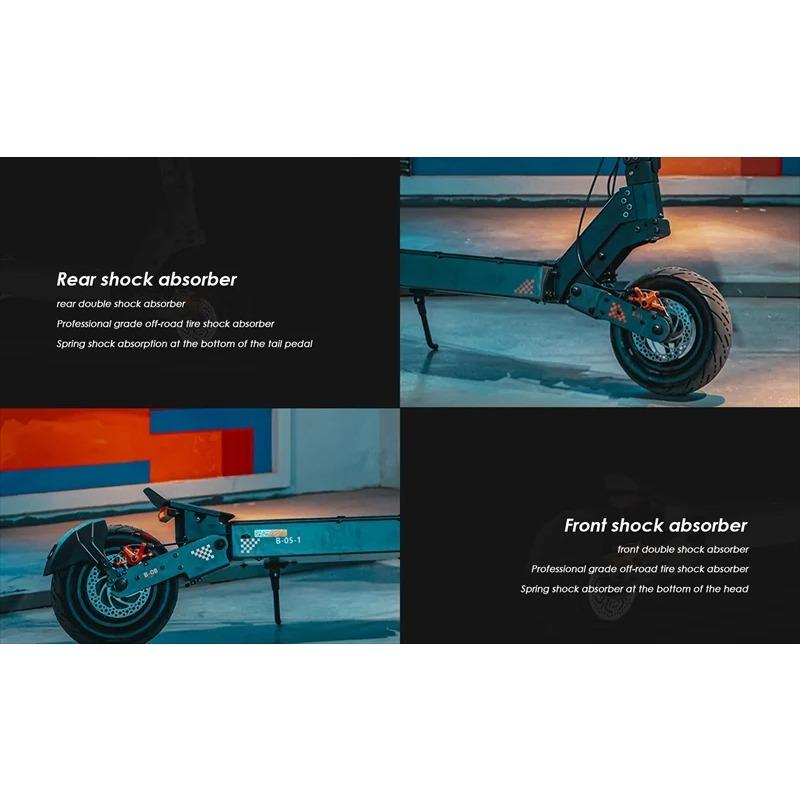 EU Lager KuKirin G4 Elektroroller 2000W Motor 60V 20Ah Akku 75km Top Reichweite 70km/h Max Geschwindigkeit 11" Offroad Vakuumreifen