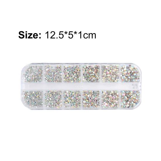 Nail Decor Multi-Color Nail Art Flat Bottom