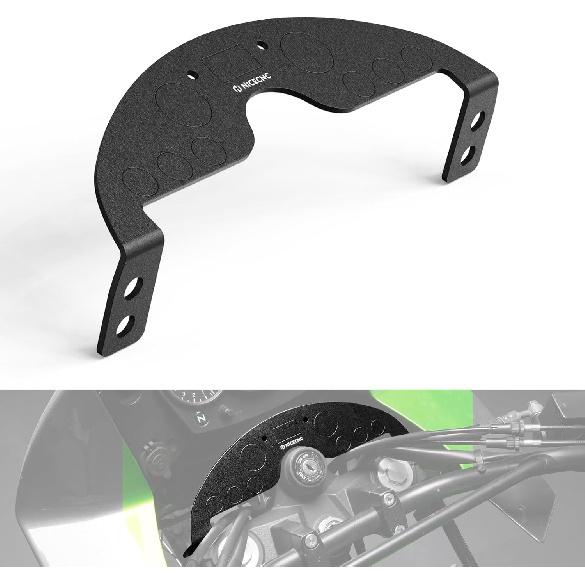 

NICECNC Aluminum Motorcycle Display Dash Panel Dashboard Instrument Panel Compatible with Kawasaki KLR 650 2008-2018, CNC, Anodization, Black чёрный