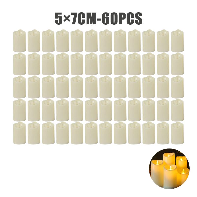 Flameless LED Candle Creative Ing Led Tea Light Warm White Flameless Candle Wedding Season  Decor Candle Light