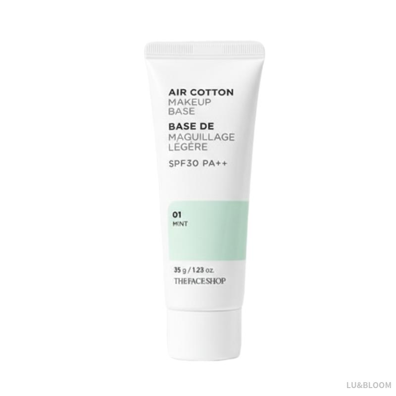 THE FACE SHOP Air Cotton Makeup Base 35g 01 Mint