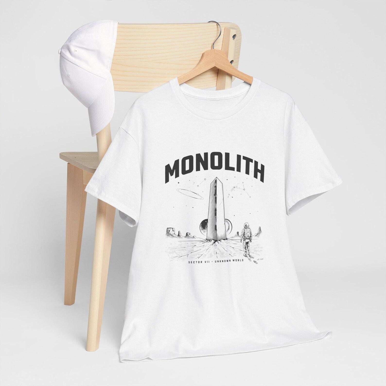 Monolith Sector VII Shirt Surreal Sci Fi Graphic Tee Unknown World Cosmic Art T Shirt L