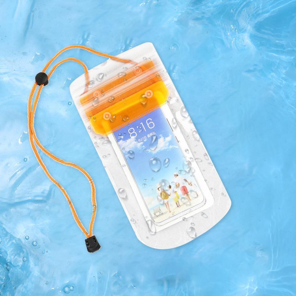 Cell Phone Waterproof Bag Three Channel Thickened Touch Screen Dive Sleeve Swimming Spa Seal Bag