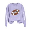 Unisex Fashion Print Neck Long Sleeve Sweatshirt