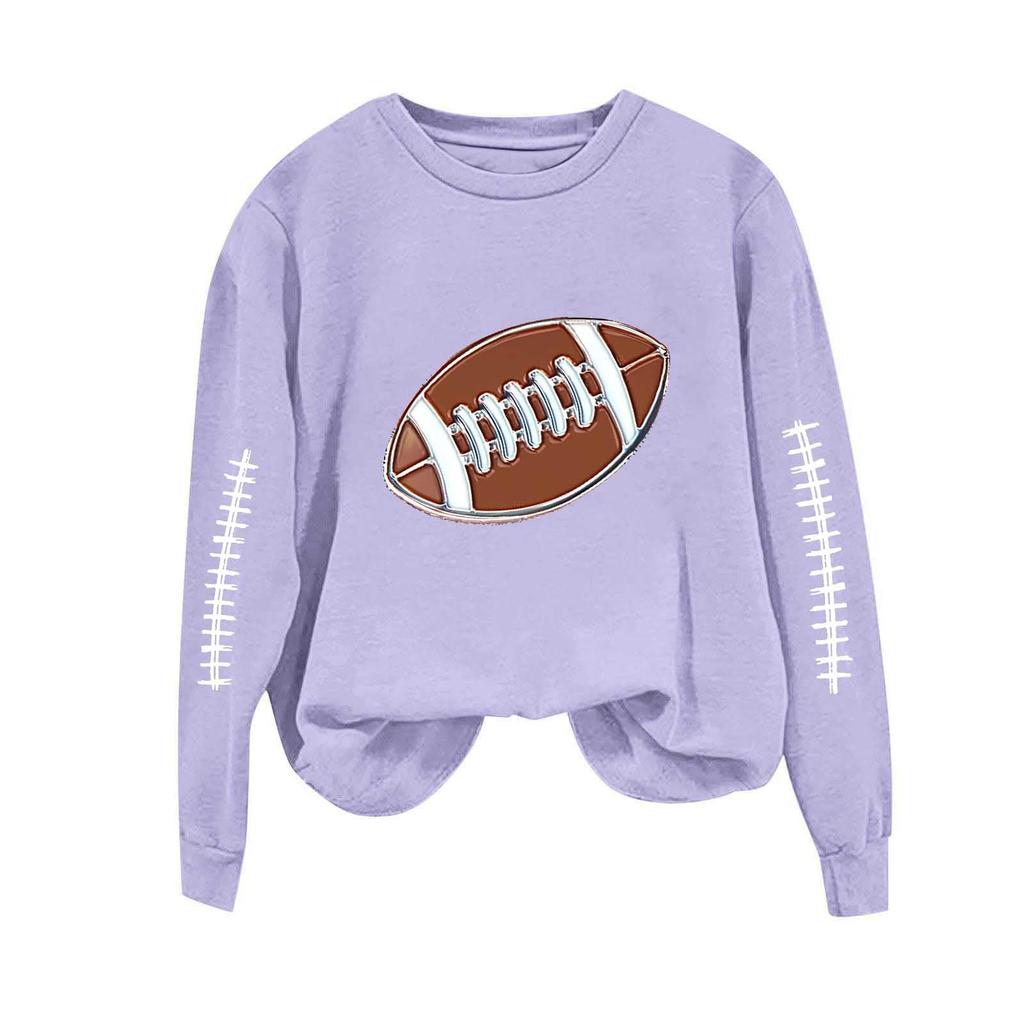 Unisex Fashion Print Neck Long Sleeve Sweatshirt