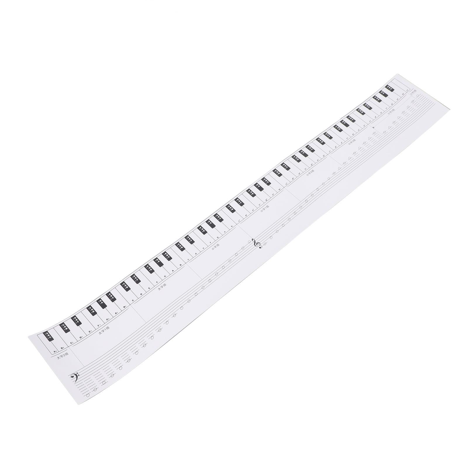 

Клавиатура пианино на 88 клавиш, упражнения, нотная таблица, аппликатура, наклейка для практики, таблица-руководство по музыкальной нотации для начинающих и студентов