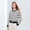 Betu Women's Striped Long Sleeve Knit Sweater
