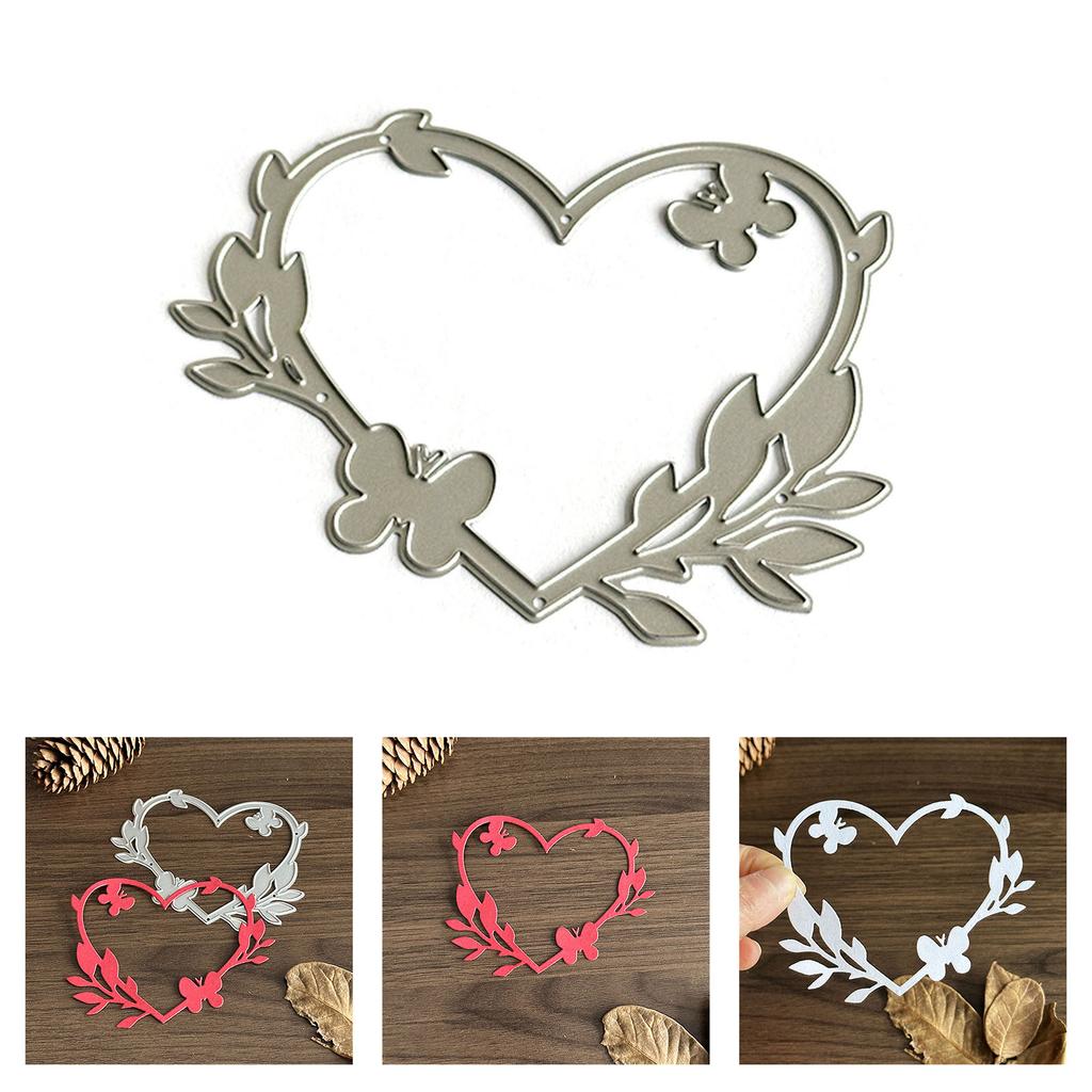 Heart Wreath Die Cut For Scrapbooking Card Making Photo Album Decorative Embossing Paper Die Carbon Steel Cutting Die