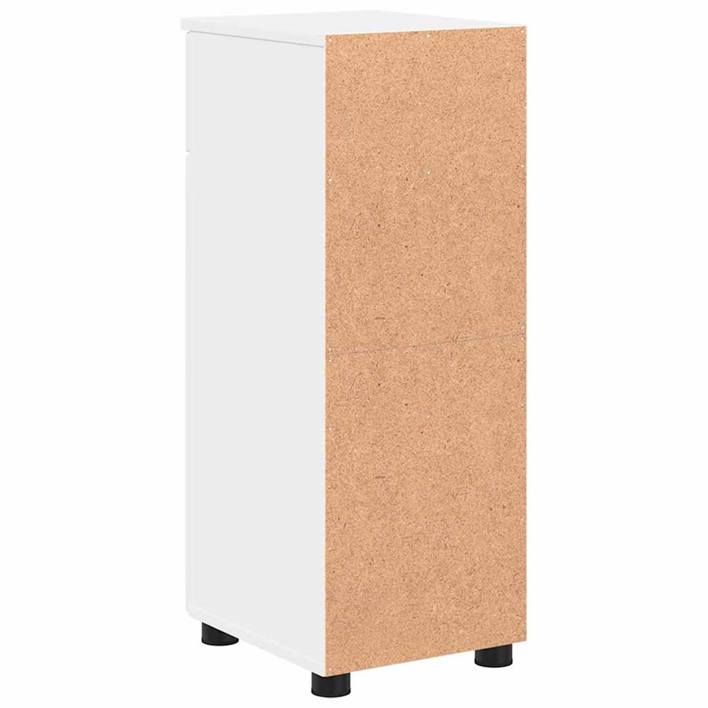Bathroom Cabinet White 30 X 35 X 80 Cm Engineered Wood & Metal