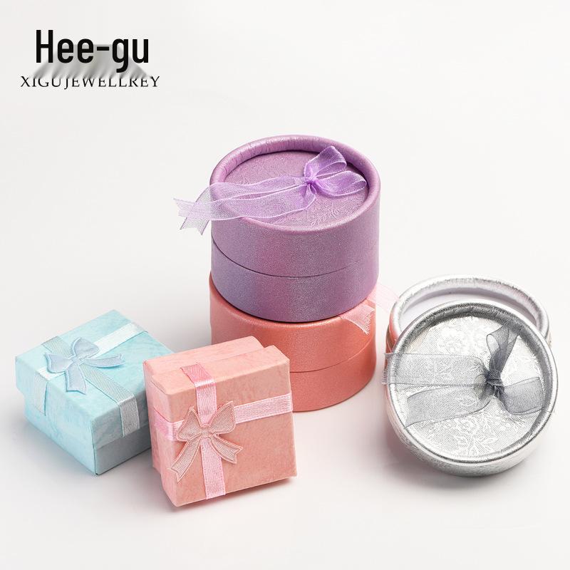 Higu Jewelry Gift Set: One-Piece Box with Silver Polishing Cloth, Earrings, Necklace & Ring Compartments, Alcohol Wipes, Ear Plugs, and Mirror.