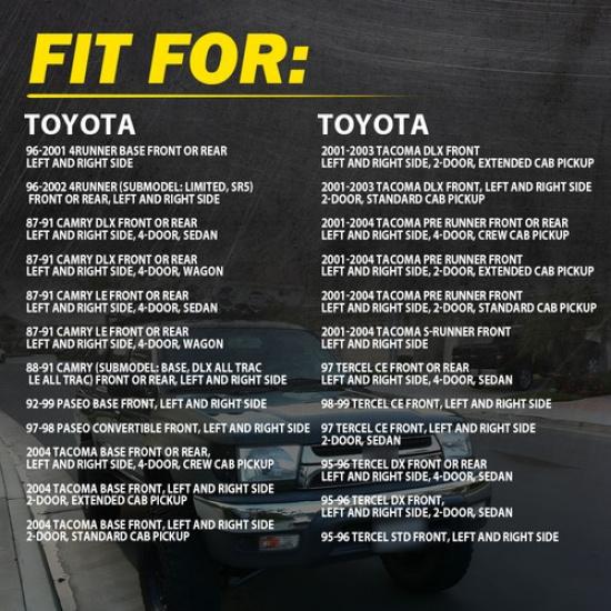 Pair LH & RH Interior Handle Door Brown for 01-04 Tacoma/96-02 4Runner Beige