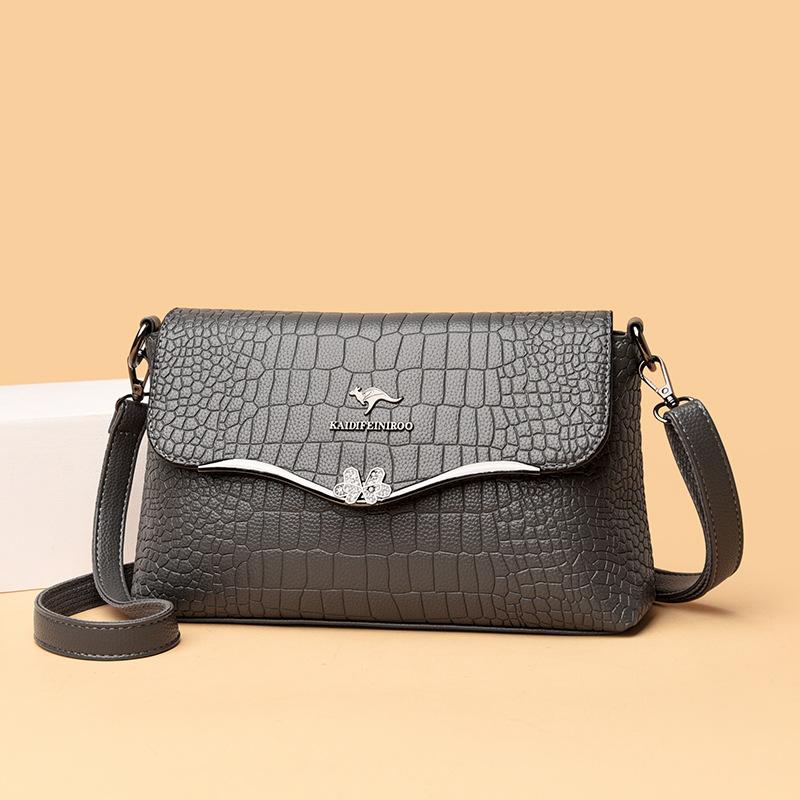 Crossbody Shoulder Bag Fashion Crocodile Print Small Square Bag Mom Bag