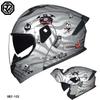 ORZ-103-Motorcycle Helmet with Exposed Face, Men's and Women's Semi Full Helmets, All Season Motorcycle Large Tail Wing