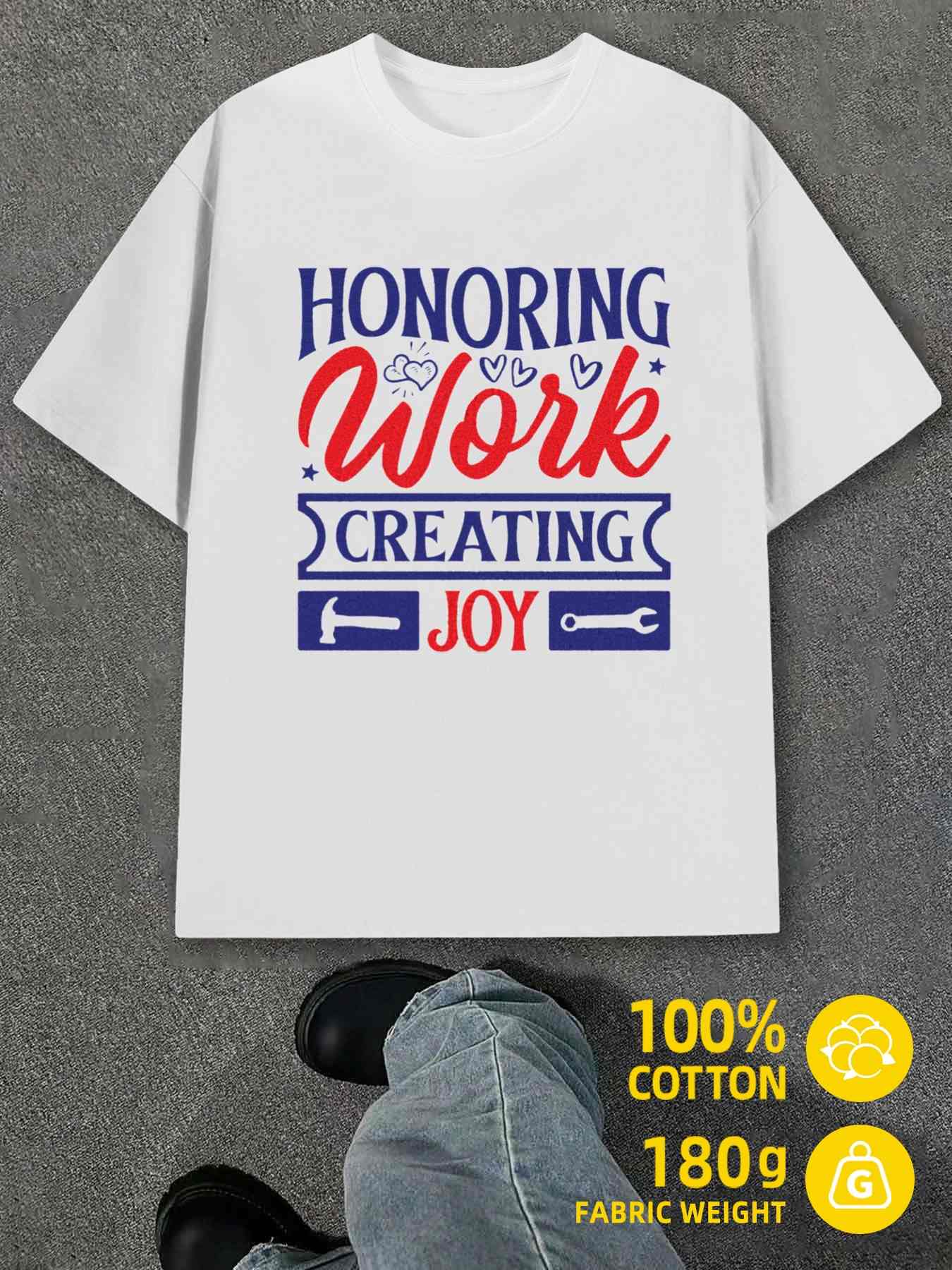 Product Y2K Work Creating Joy Shirts White S