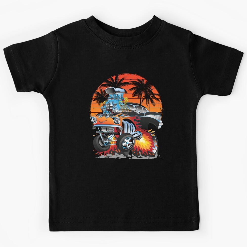 Muscle Cars Hot Rods and Street Machines Beach Vacations Kids T-Shirt 100