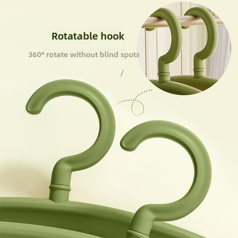 Wide Shoulder Non-slip Hanger Seamless Household Drying Rack Clothes Hanging Plastic Hangers Clothes Supports