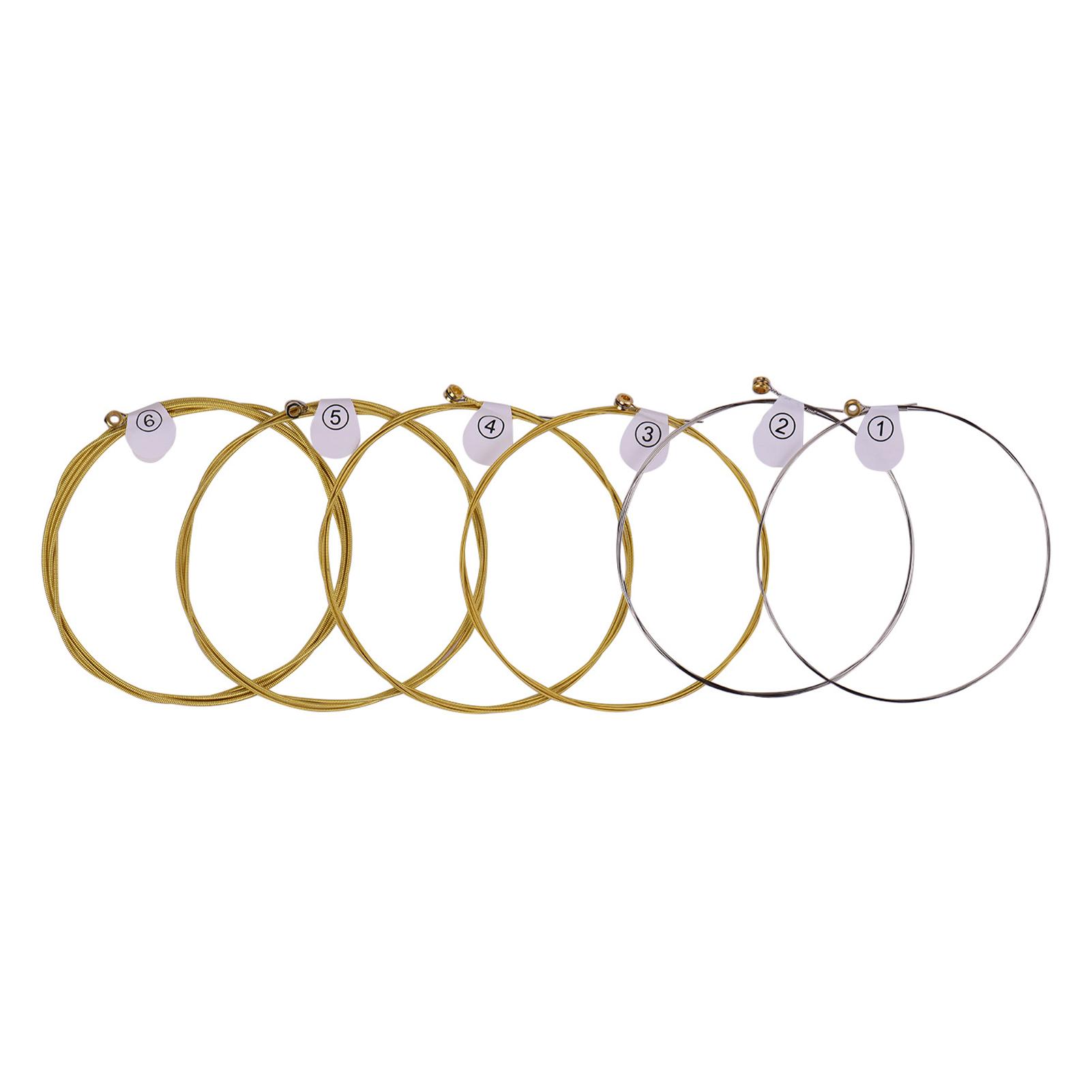 

ZIKO DAG 011 Custom Light Acoustic Folk Guitar Strings High Carbon Steel Core Wire Brass Wound Corrosion Resistant 6 DAG-010 різнокольоровий