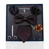 High-End Wedding Groom Tie Pocket Towel Corsage Gift Box Set Men'S Tie