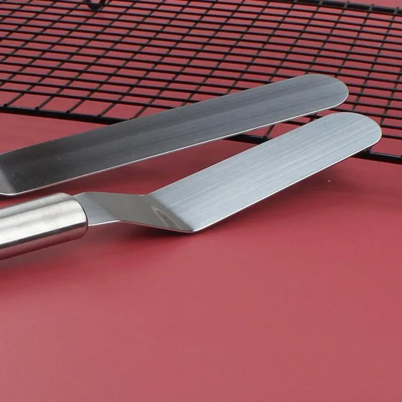 6/8/10 palcová profesionální dortová špachtle máslový krém poleva nůž hladítko nerezová ocel kuchyňské cukrářské dortové dekorace